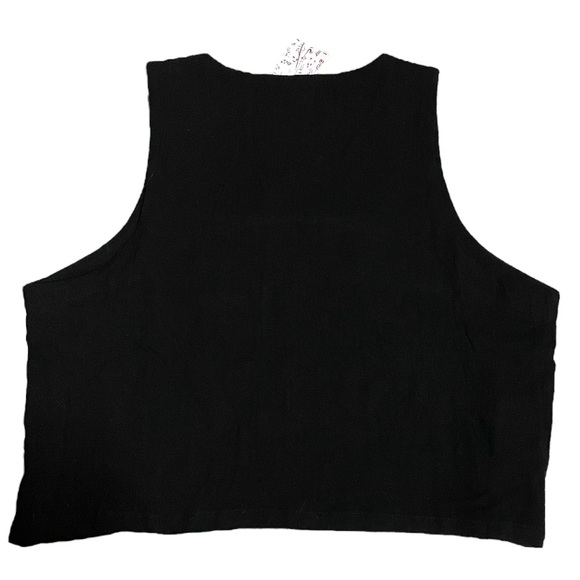 Linen Square Neck Crop Top - Picture 5 of 7
